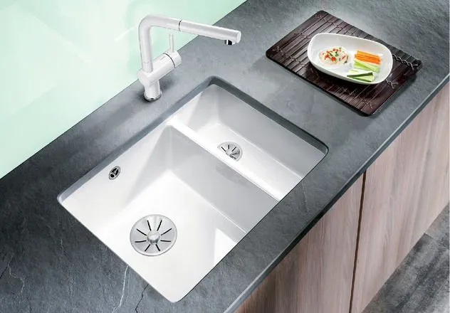 Мойка Blanco Subline 350/150-U InFino серый алюминий керамика