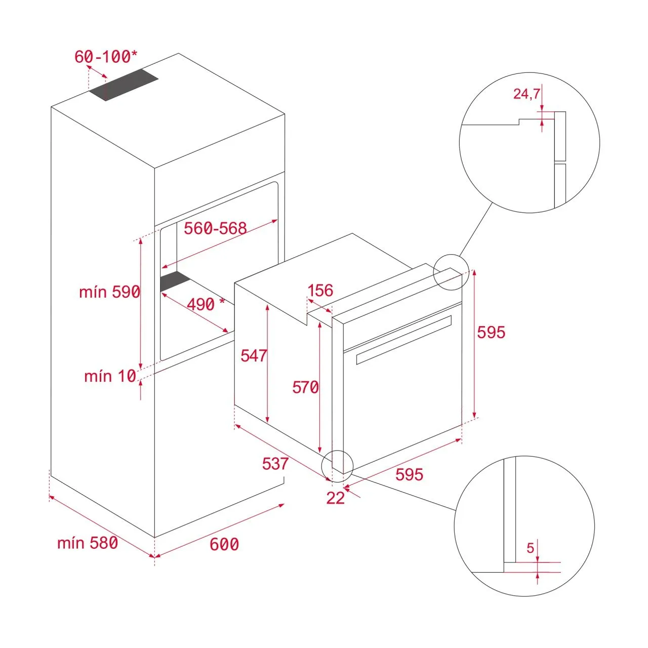 Духовой шкаф Teka HRB 6300 ANTHRACITE-OS Духовой шкаф Teka HRB 6300 ANTHRACITE-OS