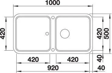 Мойка Blanco Yova XL 6 S InFino шампань с клапаном-автоматом с аксессуарами