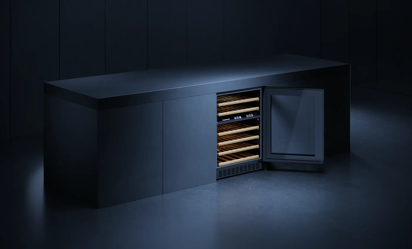 Встраиваемый винный шкаф Kuppersbusch FWKU 1851.0 S (46 бутылок)