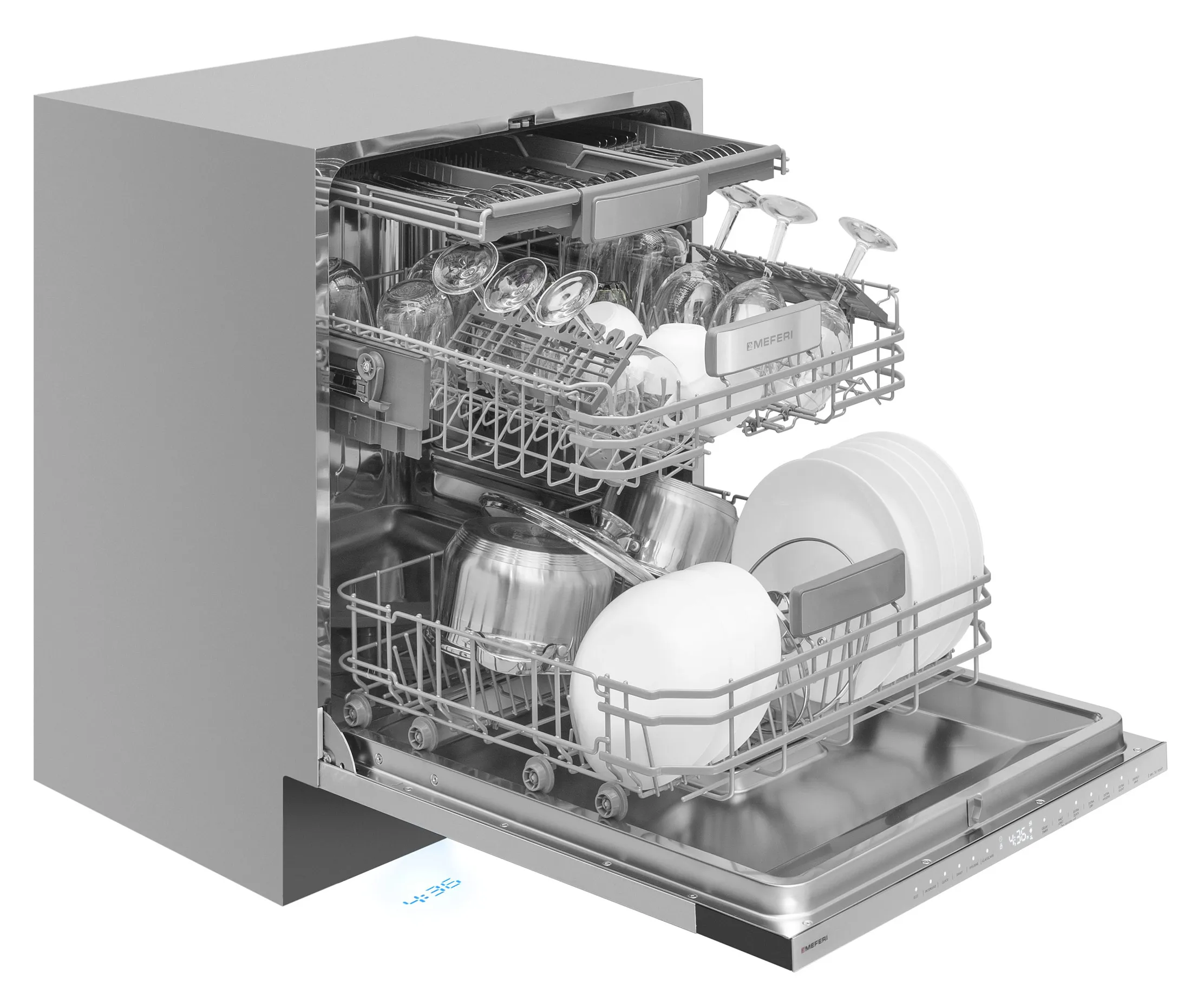 Посудомоечная машина встраиваемая Meferi с инвертором MDW6093 LUXE Посудомоечная машина встраиваемая Meferi с инвертором MDW6093 LUXE