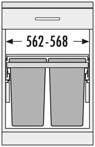 Встраиваемая система 60л Euro-Cargo-S Hailo 3610-62