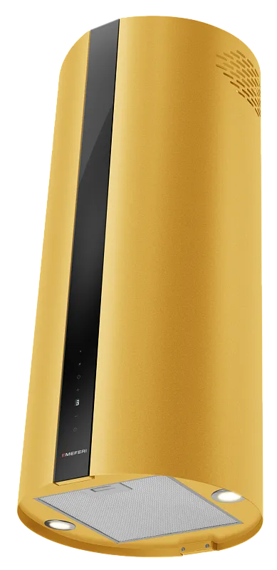 Вытяжка цилиндрическая островная Meferi TUBE40GOLD ISLA COMFORT PLUS