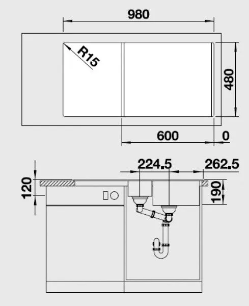 Мойка Blanco LEGRA 6S SILGRANIT жасмин