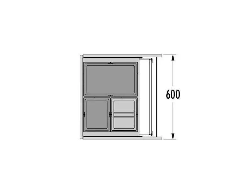 Встраиваемая система 54л Triple XL 600 Hailo 3631691