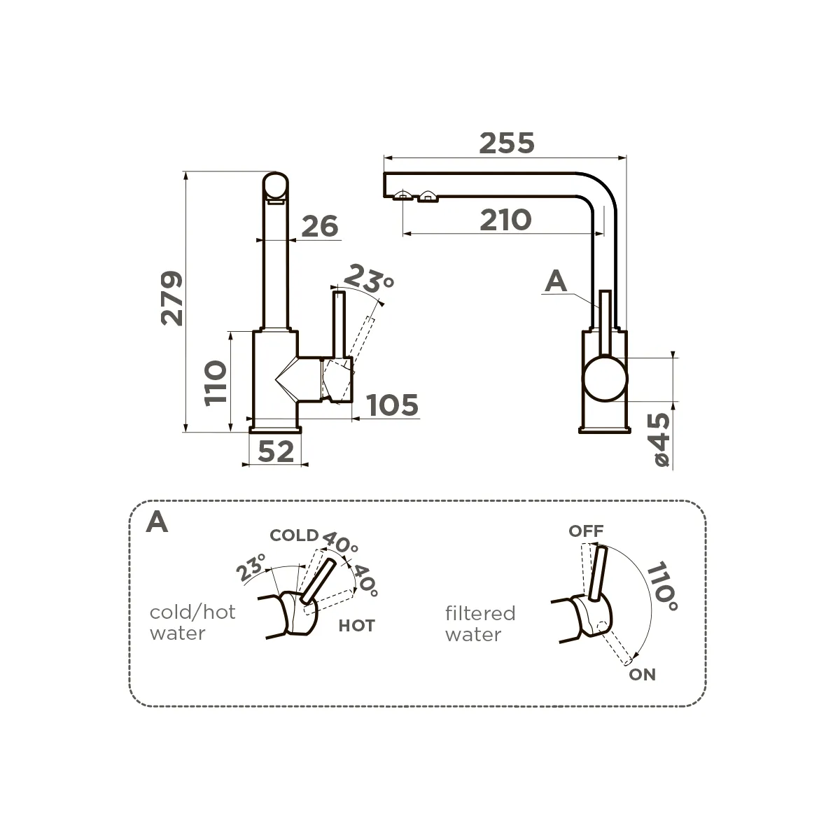 Смеситель для кухни Omoikiri Nakagawa 2 Plus-SL sicilian lemon