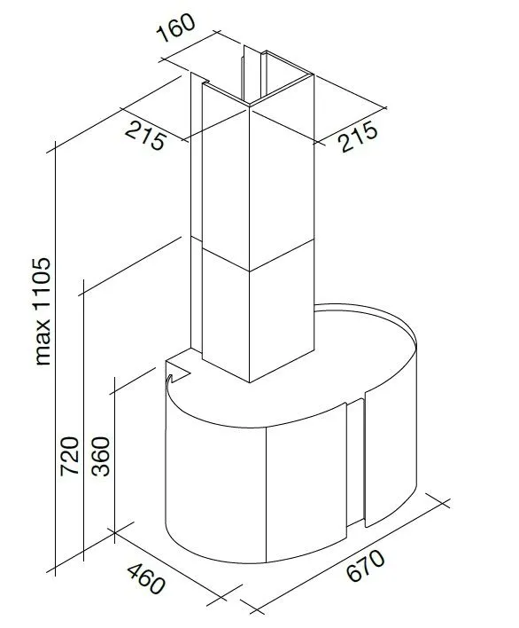 Вытяжка FALMEC MIRABILIA 67 ELEKTRA