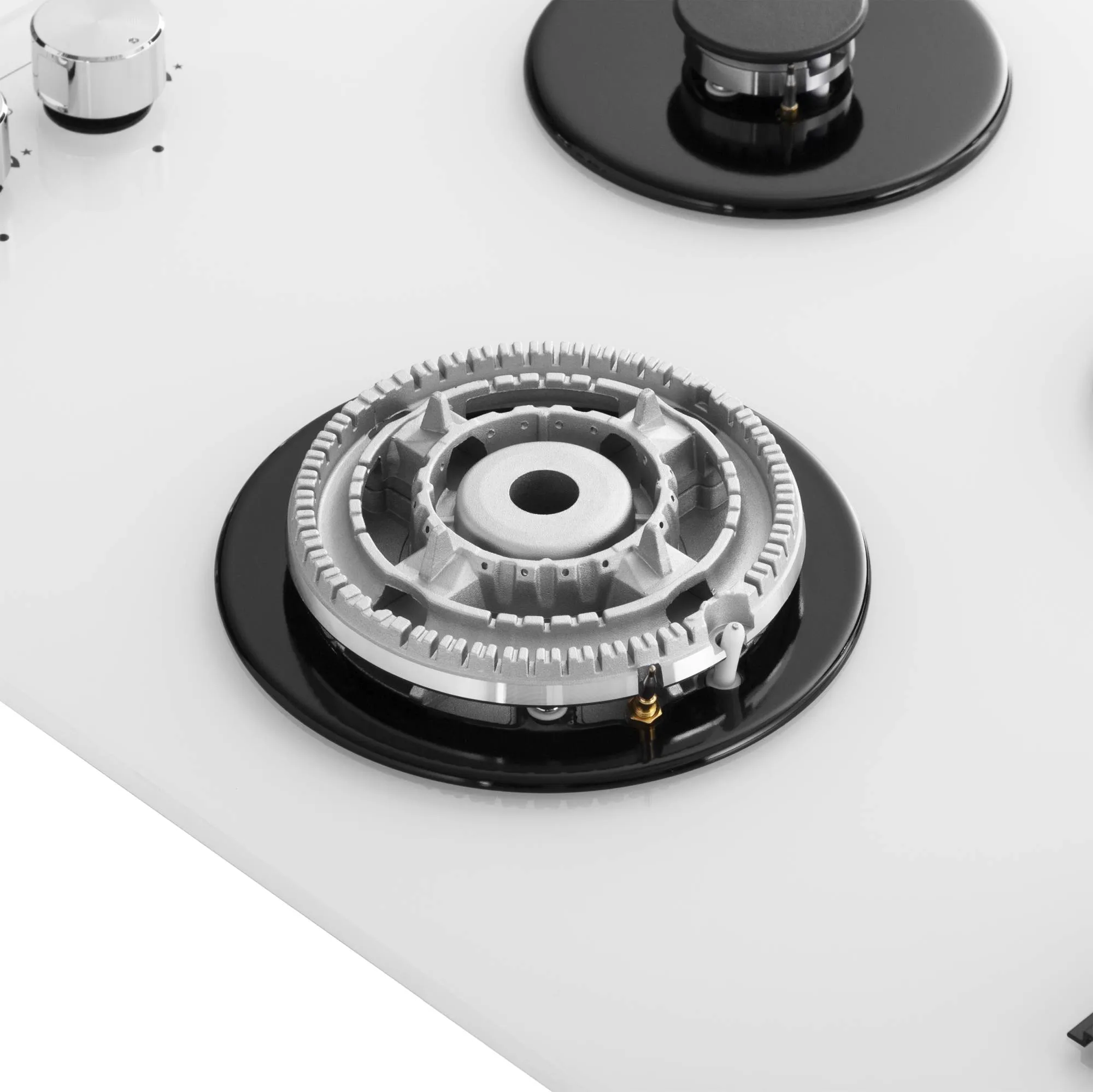 Варочная панель газовая Meferi MGH453WH GLASS POWER