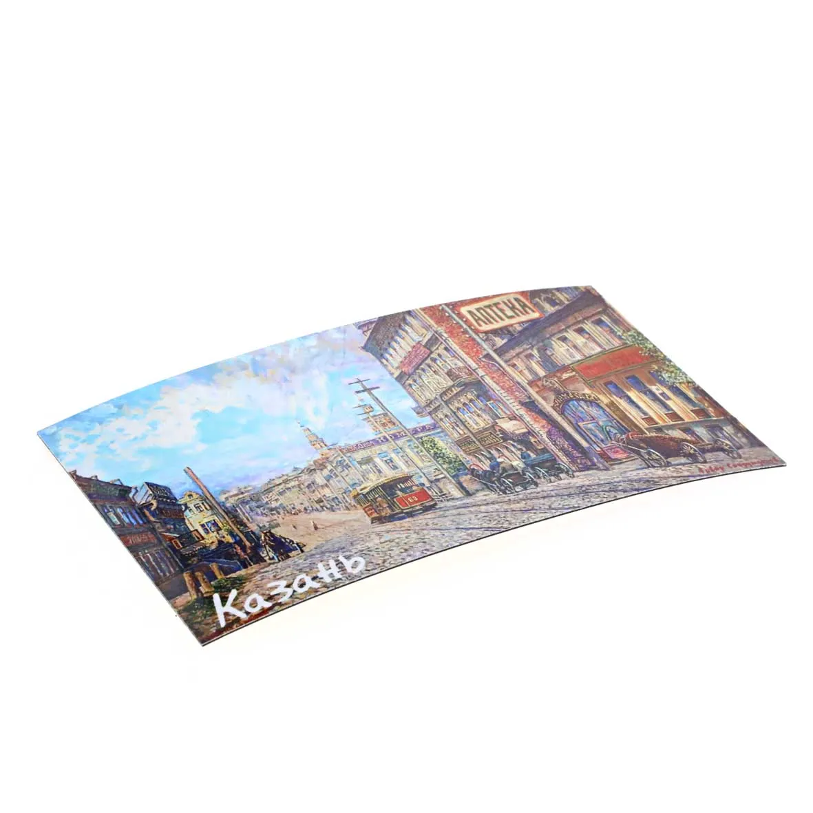 Магнит на холодильник 65х120 мм с видами Казани