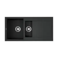 Кухонная мойка Omoikiri Sakaime 100-2-BL Tetogranit/черный