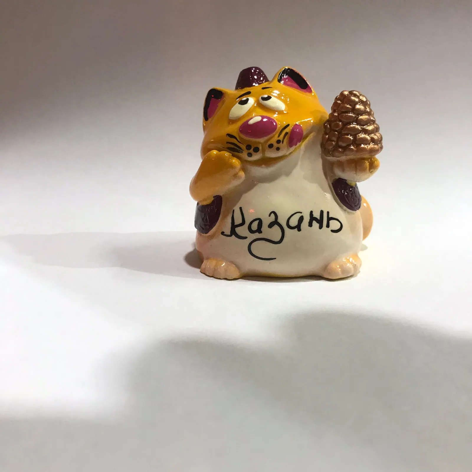 Кот с чак-чаком Казань 5см (синий)