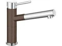 Смеситель для мойки Blanco Alta-S Compact хром/кофе Смеситель для мойки Blanco Alta-S Compact хром/кофе