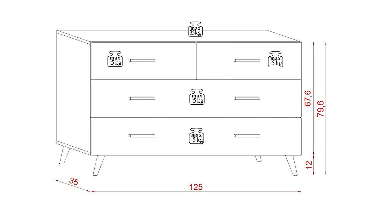 Комод Беатрис МДФ Комод Беатрис МДФ