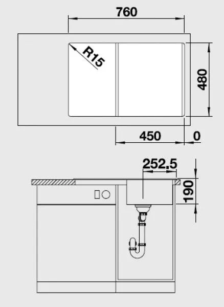 Мойка Blanco Legra 45S шампань