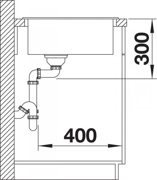 Мойка Blanco ARTAGO 6 SILGRANIT жемчужный с отводной арматурой InFino