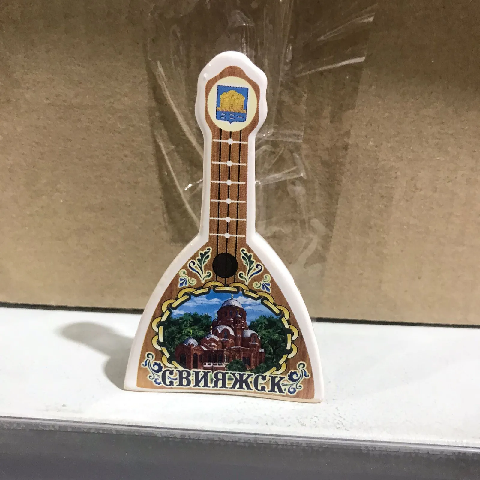 Колокольчик керамика балалайка Свияжск