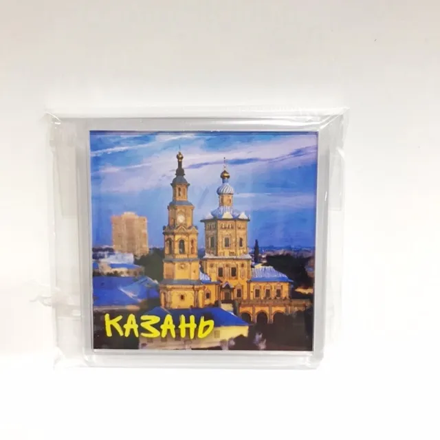 Магнит акрил 65х65мм Казань