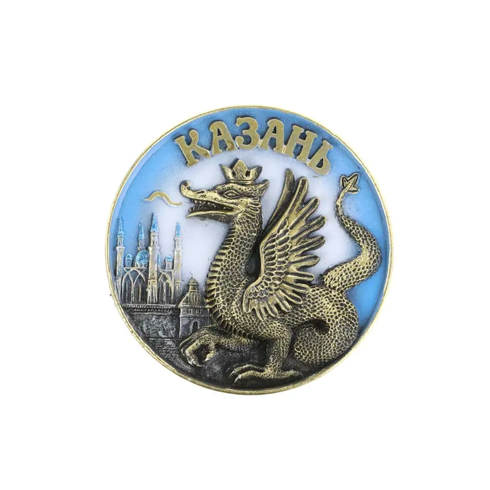 Магнит круг цвет Зилант 7см