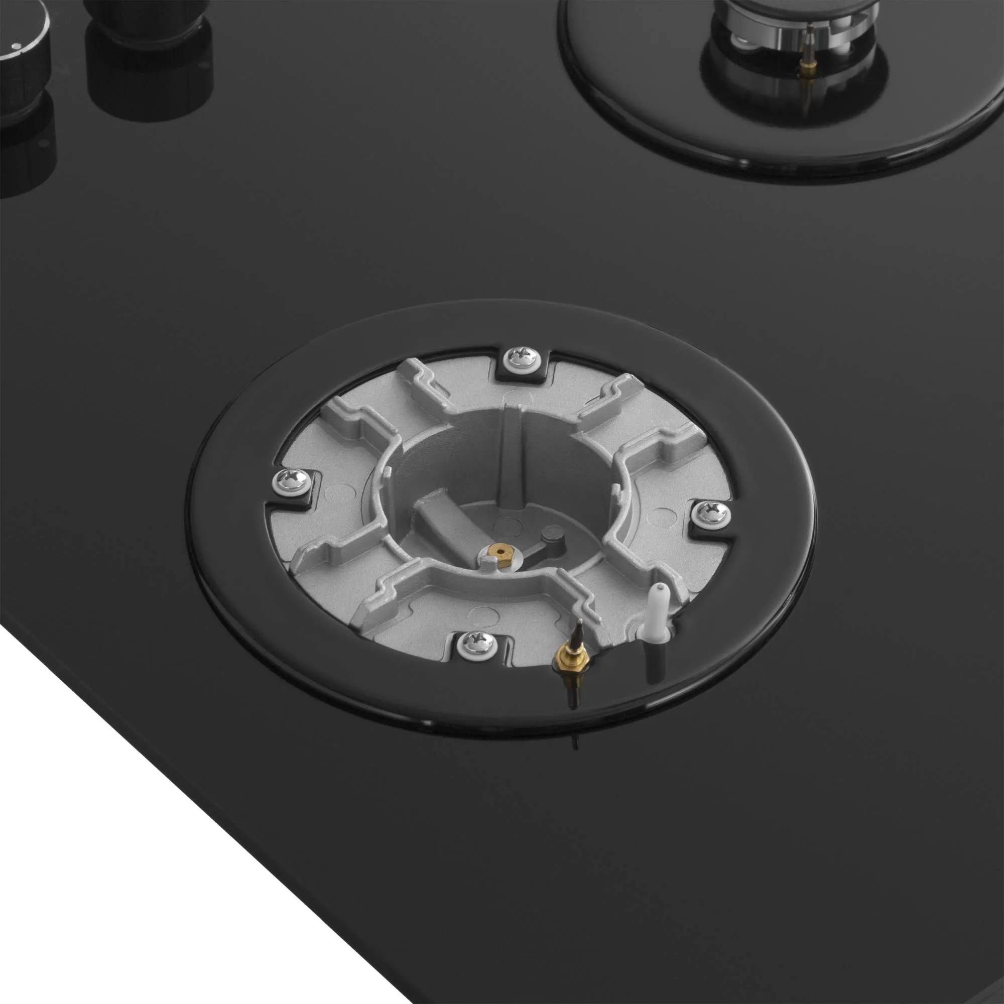 Варочная панель газовая Meferi MGH453BK GLASS POWER